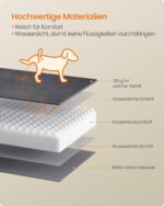 Feandrea Orthopädisches Hundebett 112x81 cm – Noppenschaum mit erhöhtem Rand – Bild 6