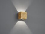 Trio Leuchten LED Wandleuchte Brad – Dimmbar mit Holz & Nickel Design – Bild 2