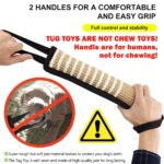winbarry Beisswurst 30 cm – Robustes Hundespielzeug aus Naturleinen für Tauziehen – Bild 5