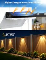 VIIIVA 6er Set Solar Wandleuchten RGB – 13 Lichtmodi, IP65 wasserdicht für Garten & Terrasse – Bild 5