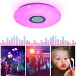 JDONG LED-Deckenleuchte 54W mit Bluetooth, App-Steuerung & weissem Rauschen – Dimmbar mit 32 Schlafgeräuschen – Bild 6