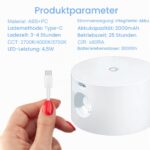 Anmossi LED Wandleuchte kabellos mit Akku – 360° drehbar, Touch Control, 3 Helligkeitsstufen – Bild 3