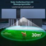 SIGRILL 6er Set Solar-Wandleuchten mit Bewegungsmelder – 150 LED für Garten & Garage – Bild 4