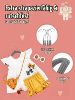 HOUSE DAY Samtkinderbügel 30er Set Grau – Rutschfest & Platzsparend für Kinder – Bild 6