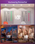 VARICART LED Einbaustrahler 6er Set RGB Alexa – 7W 660LM Smart Spots 230V IP44 – Bild 6