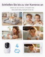 Comfyer BM01 Babyphone mit 7" HD Split-Screen & 1080P Kamera – Sichere Überwachung ohne WLAN – Bild 4