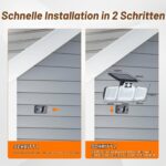 GRIFEMA Solar Strahler mit Bewegungsmelder – 280 LEDs, IP65 wasserdicht für Außen – Bild 7