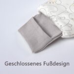 MIKAFEN Baby Schlafsack mit Füssen 2,5 Tog, Grösse 70 cm – Baumwolle für 6–18 Monate – Bild 7