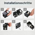 Lureshine 2er Set Wandleuchte mit G9 LED – Warmweiss 3000K, verstellbar für Innen & Aussen – Bild 5