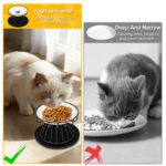 HAOYULUO Erhöhter Katzennapf 2er Set – Keramik mit Metallständer & Silikonmatte – Bild 4
