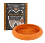 QCHEFS UFO Leckmatte Hund – Zahnpflege & Beruhigung mit Slow-Feeder Funktion