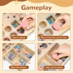 Arbolisse Montessori Holzspielzeug – Farb- & Sortierspiel für Kinder ab 1 Jahr – Bild 6