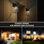 EBION Aussenwandleuchte E27 Aluminium – Moderne Wandlampe IP44 für Terrasse & Haustür – Bild 6