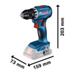 Bosch Professional GSR 18V-45 Akku-Bohrschrauber – 45 Nm bürstenloser Motor – Bild 3
