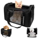 Druuzyl Transporttasche 51x33x33cm – Faltbare Hundebox & Katzentransportbox bis 7,5kg