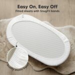 KeaBabies 2er-Pack Bio Spannbettlaken 83x43 cm – Weich & Atmungsaktiv für Babybett – Bild 5