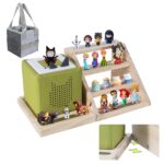 Givilio Tonie Shelf – Magnetisches Regal für bis zu 25 Figuren mit Transporttasche
