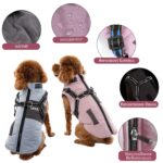 Lairle Hundemantel Winter mit integriertem Geschirr – Wärmejacke für kleine & mittlere Hunde – Bild 2