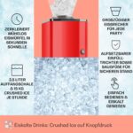 OneConcept Crushed Ice Maschine – Elektrischer Eiscrusher mit 15kg/h Leistung – Bild 3