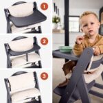 hauck Beta+ Holzhochstuhl Set mit Rädern – Mitwachsend von 6 Monaten bis 90 kg – Bild 7