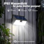 vighep 318 LED Solarleuchte mit Bewegungsmelder – IP65 Wandleuchte für Aussenbereich – Bild 4