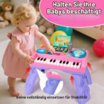 Lypsochaat Baby DJ Pult mit Klavier – Musikspielzeug mit Licht & Aufnahme für Kinder ab 1 Jahr – Bild 6