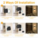 GuKKK 2er Set LED-Wandlampe mit Bewegungsmelder – Kabellose Akku-Wandleuchte 3000K – Bild 8
