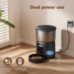 VOUAAOOD 2-in-1 Futterautomat & Katzenbrunnen – Programmierbar mit 6 Mahlzeiten für Katzen – Bild 6