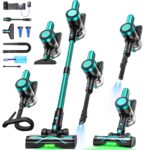 NYXAL Akku Staubsauger 50 KPa mit 500W Motor – 55 Min Laufzeit für Tierhaare & Hartböden