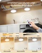 GOEBLESON Wiederaufladbare Sensor-Deckenleuchte mit Fernbedienung – Intelligente LED für Flur & Treppen – Bild 6