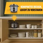 Tristar Reiskocher RK-6144, 1 L – Automatischer Reisbereiter mit Warmhaltefunktion – Bild 7
