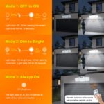 GRIFEMA Solar Strahler mit Bewegungsmelder – 280 LEDs, IP65 wasserdicht für Außen – Bild 6