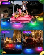 DoXtreme Solar-Poolleuchte schwimmend – IP68 RGB-LED mit 42 Modi & Fernbedienung – Bild 7