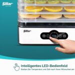 Wessper Sillar Edelstahl Dörrautomat digital – 5 Etagen, Timer 99 Std, 35–70°C, BPA-frei – Bild 5