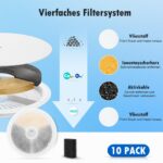 KTNAid Katzenbrunnen Filter 10er Set – Vierfachfiltration für Petkit Solo SE/2/3 Pro – Bild 4