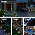 Dankeled 12er Solar Bodenleuchten – Warmweiss LED Gartenbeleuchtung IP65 wasserdicht – Bild 7