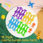HugOutdoor 18er Saugnapf Dart Set – Weiches Silikon Wurfspiel für Kinder & Erwachsene – Bild 4