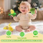 SAIMAND Baby Spielzeug 6–12 Monate: 16er Obst & Gemüse Plüsch-Set mit Rassel & Knisterpapier – Bild 5