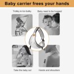 Babytrage Shengruili mit verstellbarem Schultergurt – Multifunktional für 0–36 Monate – Bild 7