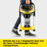 KÄRCHER Nass-/Trockensauger WD 6 P S V-30/8 – 1.300 W mit 8 m Kabel & Flachfaltenfilter – Bild 4