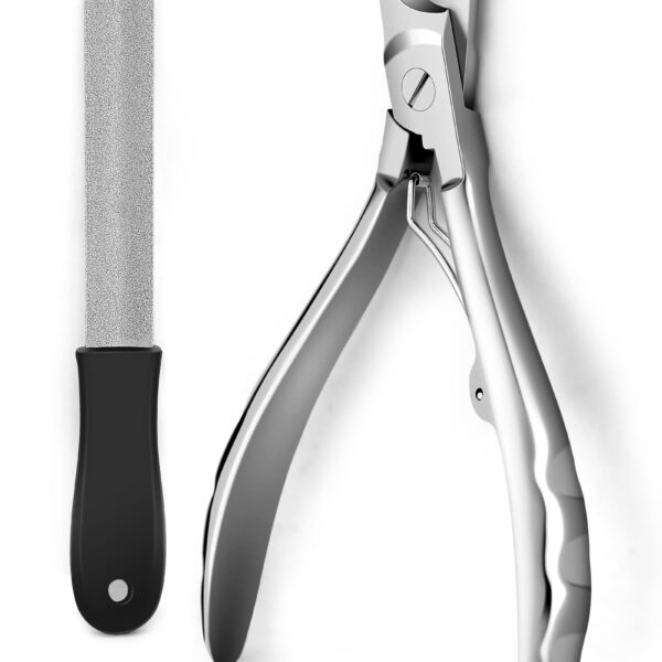 Gobeigo Krallenschere für Hunde mit Nagelfeile – Profi-Nageltrimmer für grosse Hunde