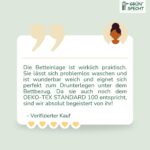 GRÜNSPECHT Wasserdichte Betteinlage 70 x 140 cm – Bio-Baumwolle mit Nässeschutz – Bild 7