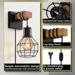 Vintage Wandleuchte Liyabber mit Dimmschalter – Industrial Retro Lampe E27 für Innen – Bild 6