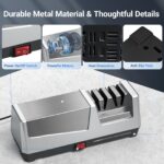 MusyVocay Elektrischer Messerschärfer mit Diamant – 2-stufiges Schärfsystem für Küchenmesser – Bild 7