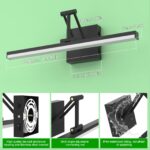 Sytmhoe 3CCT Spiegelleuchte 48,5 cm – 12W LED Badezimmerlampe mit Teleskoparm & 3 Farbtemperaturen – Bild 9