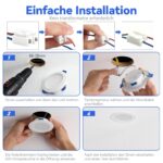 JESLED LED Einbaustrahler 230V 6er Set – 5W Dimmbar 3CCT 770LM IP54 für Bad & Küche – Bild 6