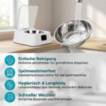 HOSPAOP Futterautomat Nassfutter 350 ml – Intelligenter Katzenfutter Automat mit Infrarot Sensor & USB Akku – Bild 4
