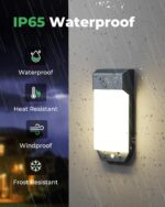 LOTMOS Aussenwandleuchte mit Bewegungsmelder 16W 1600LM – IP65 Wasserdicht für Terrasse & Eingang – Bild 5