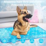 Aisuowa Kühlmatte Hund & Katze L (55×80cm) – Selbstkühlende Kühldecke mit Festgel – Bild 8