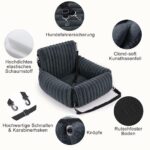MIXJOY Hundeautositz für kleine bis mittlere Hunde – 4-in-1 Multifunktion mit Memory-Schaum – Bild 2